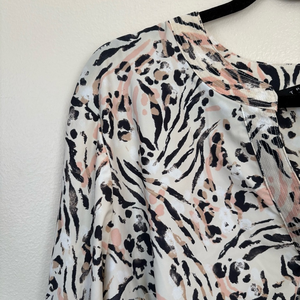 Tribal Multicolor Animal Print Blouse Size XL NWT - Picture 3 of 16